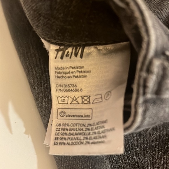 H&M Women’s Grey Jeans.  Size 27 - Picture 6 of 6